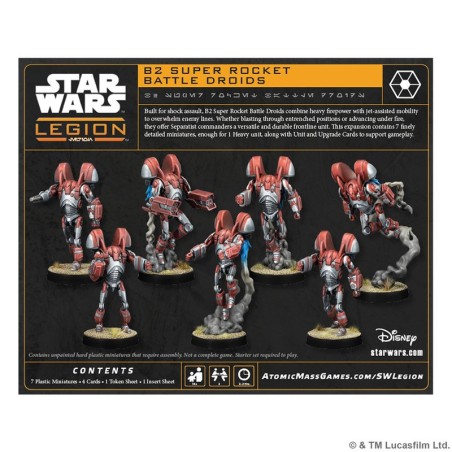 star wars legion B2 super battle droids rocket troopers atomic mass games - buy
