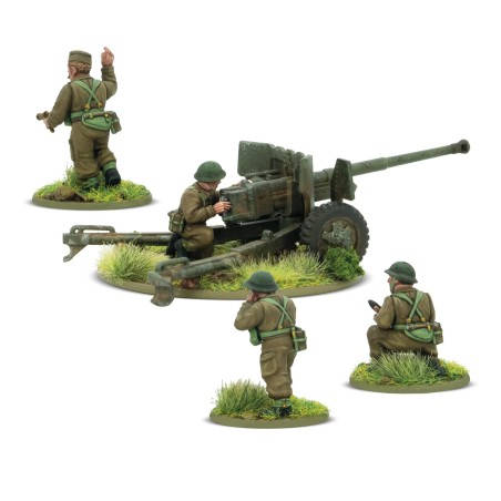 British 6-pounder anti-tank gun.