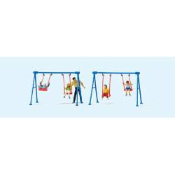 Children on the swings. PREISER 10630