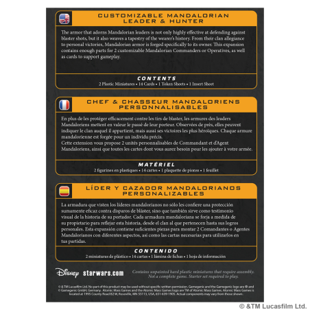 Star Wars: Legion – Customizable Mandalorian Leader and Hunter Miniature Game by Atomic Mass Games – Buy