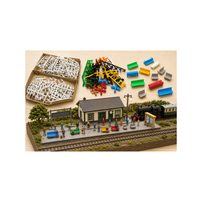 Gran lote de figuras y accesorios.