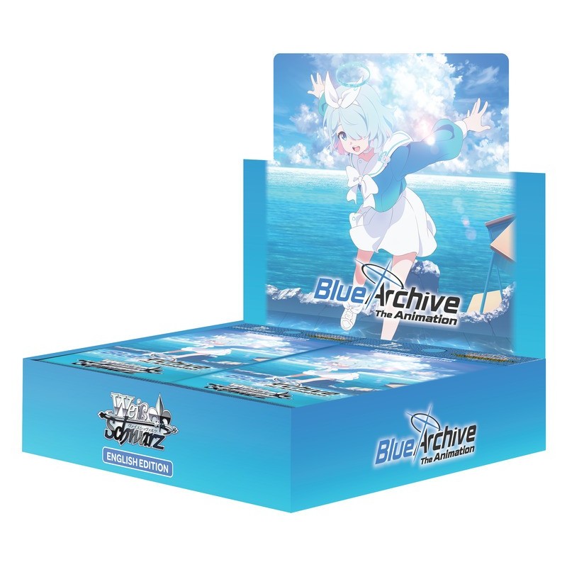 juego de cartas coleccionables weisz schwarz blue archive the animation booster box en inglés - comprar
