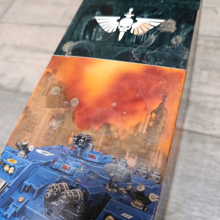 Land Raider Cruzado da space marines | Faltam a matriz F, caixa e decalques danificados.