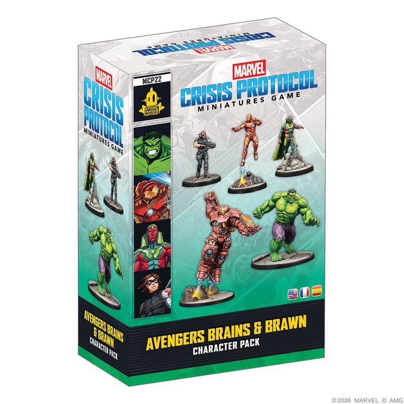 juego de miniaturas marvel crisis protocol brains & brawn de atomic mass games - comprar