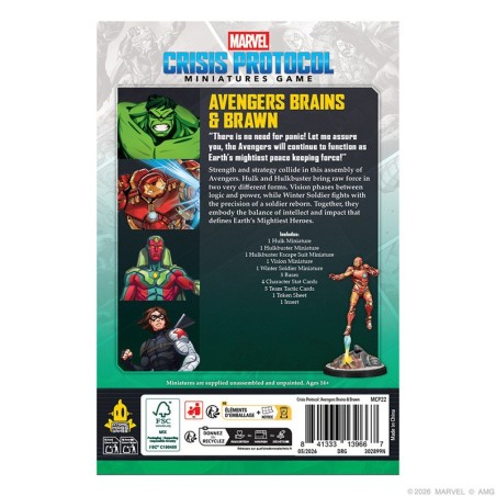 juego de miniaturas marvel crisis protocol brains & brawn de atomic mass games - comprar