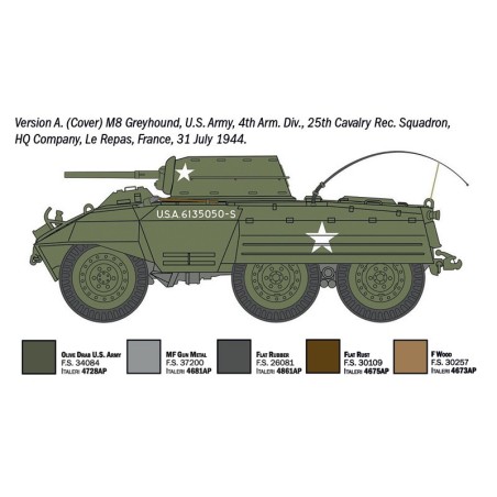 M8 Greyhound e M20 Veicolo Blindato Utilitario
