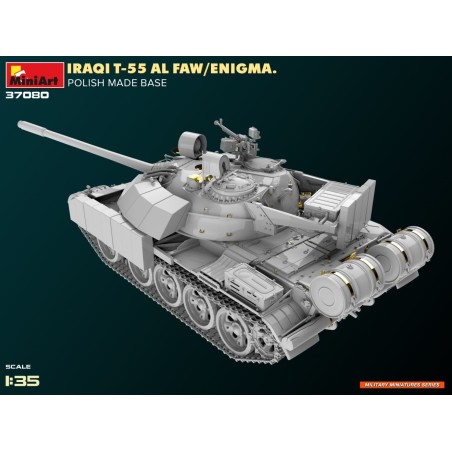 IRAQI T-55 AL FAW/ENIGMA. POLISH MADE BASE.