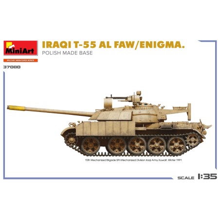 IRAQI T-55 AL FAW/ENIGMA. POLISH MADE BASE.
