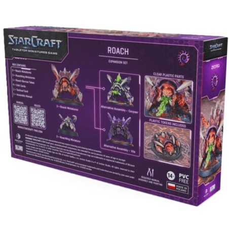 juego de miniaturas starcraft roach de archon studio - comprar en el taller del modelista