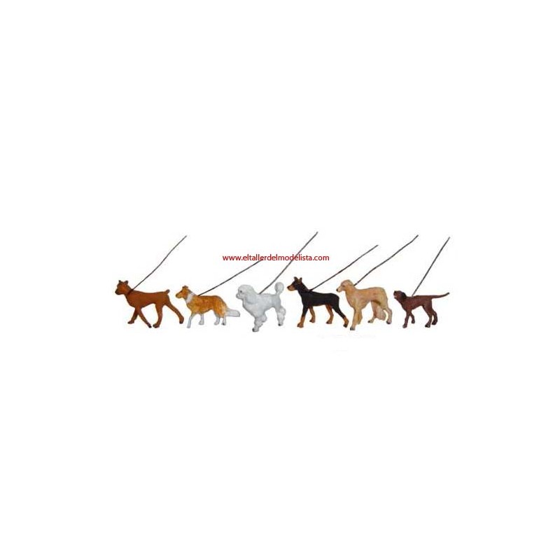 Perros con correa. ANESTE 4029 Perros con correa. ANESTE 4029