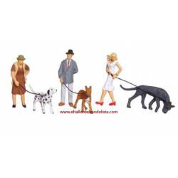 Walking the dog.