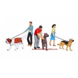 Walking the dog.