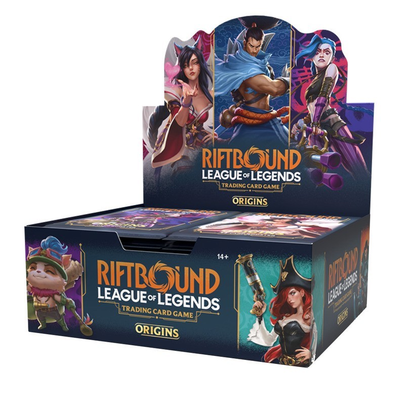 Riftbound: Ecrã de Booster Origins - Ecrã de envelope TCG.