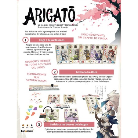 Arigato - Jogo de estratégia com cartas.
