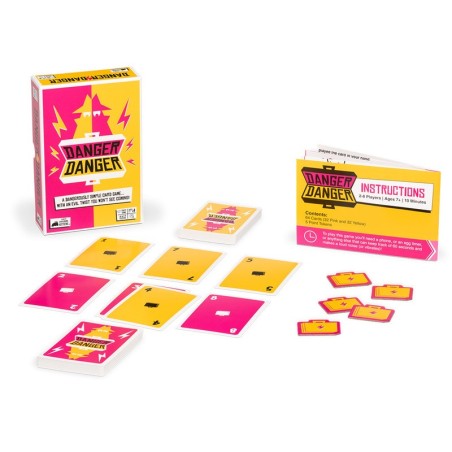 Danger Danger - Jogo de cartas de velocidade e estratégia para família. Danger Danger - Jogo de cartas de velocidade e estratégia para família.