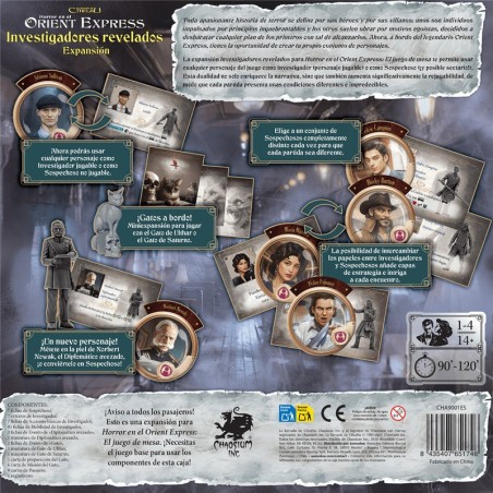 Horror on the Orient Express: Investigators Revealed deduction/horror game by Chaosium Games - buy at El Taller del Modelista