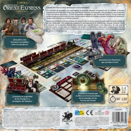 Horror on the Orient Express: Das Brettspiel – Koop-Horror-Abenteuerspiel.