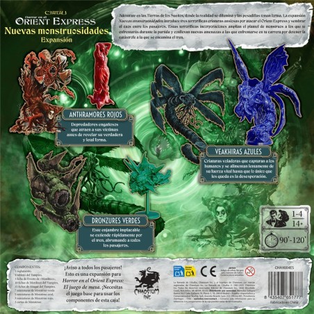 Horror on the Orient Express: New Monstrosities - Expansão de terror e aventura.