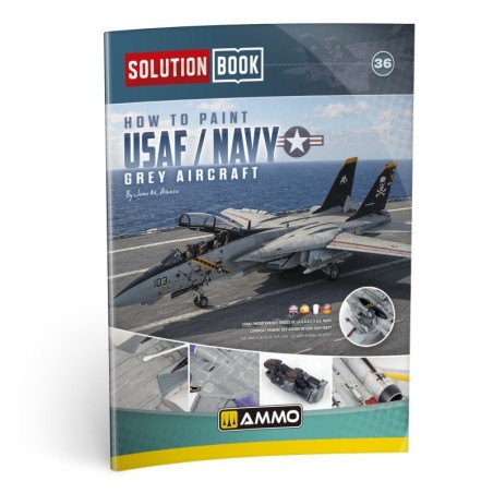Lösungsbox: Graues USAF/US Navy-Flugzeug.