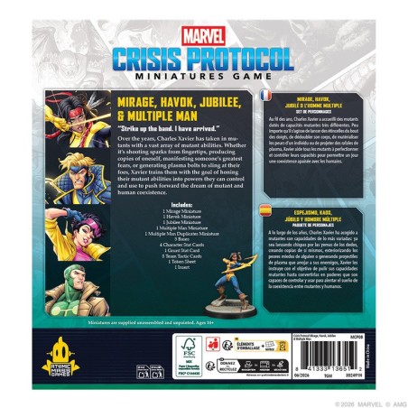 Marvel Crisis Protocol: Dani Moonstar, Jubilee, Multiple Man & Havok - espansione miniatura Marvel.