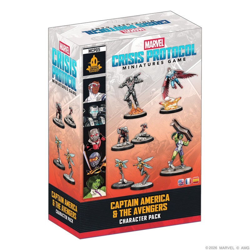 juego de miniaturas MCP cap america & avengers de atomic mass games - comprar en el taller del modelista
