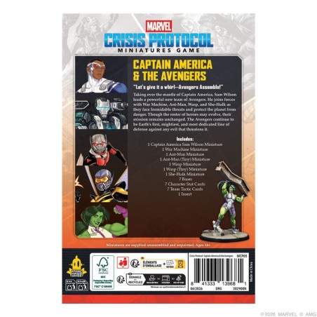 Marvel Crisis Protocol: Captain America & the Avengers - extension des figurines Marvel.