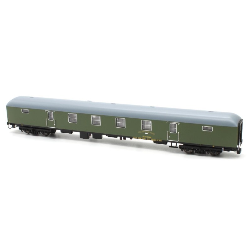 Coche postal DGDC 3022 verde (Ep.IV), RENFE.