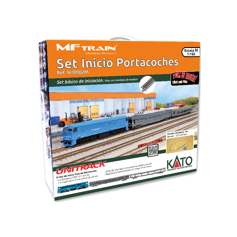 copy of Starter set for railway modelling. RENFE Goods Train.