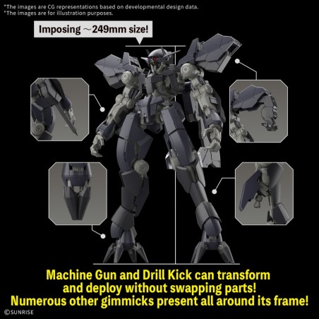 VOLLSTÄNDIGE MECHANIK 1/100 GRAZE EIN – Gunpla aus Gundam Eisenblütigen Waisen.