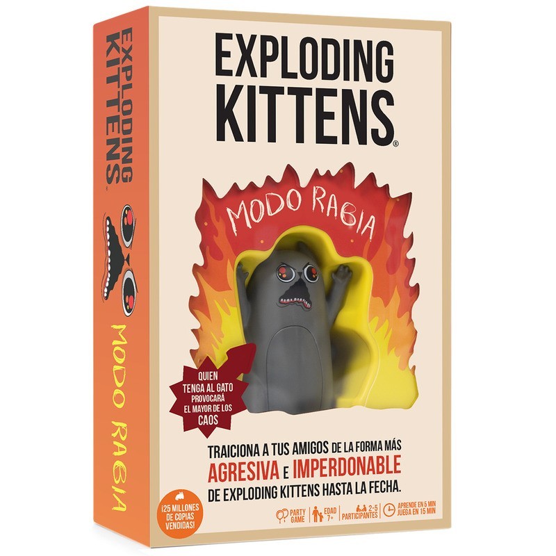 juego de cartas party exploding kittens modo rabia de exploding kittens y asmodee - comprar en el taller del modelista