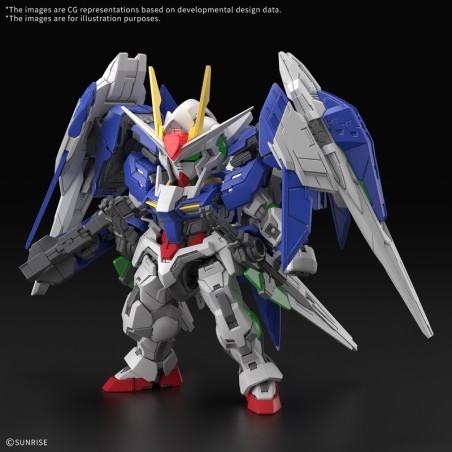 MGSD 00 RAISER - Mobile Suit Gundam 00 gunpla.