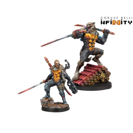 Ioann Bann, Guerrier Chien Varègue - Figurines mercenaires pour Infinity.