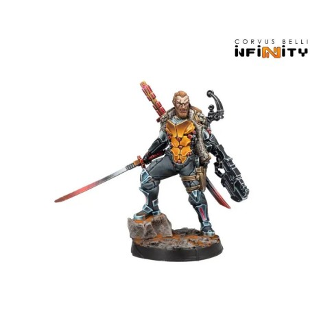 Ioann Bann, Guerrier Chien Varègue - Figurines mercenaires pour Infinity.