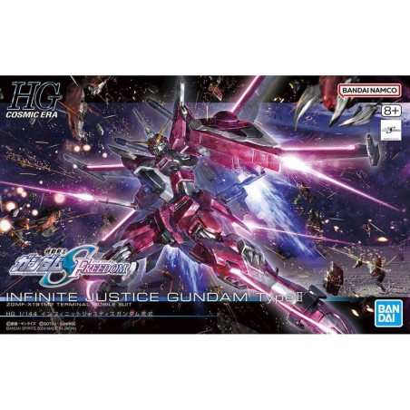 HG 1/144 Infinite Justice Gundam Type II - High Grade 1/144 Gunpla from Gundam SEED FREEDOM.