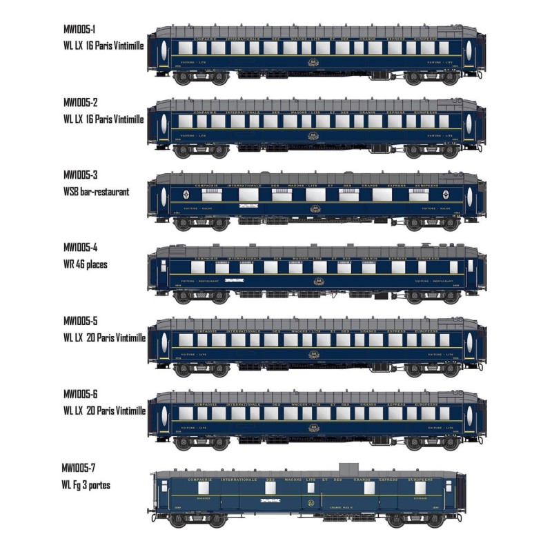 CIWL rame « Le Train Bleu » (1957).