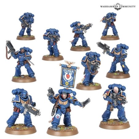 Space Marines : Escouade des Intercesseurs.