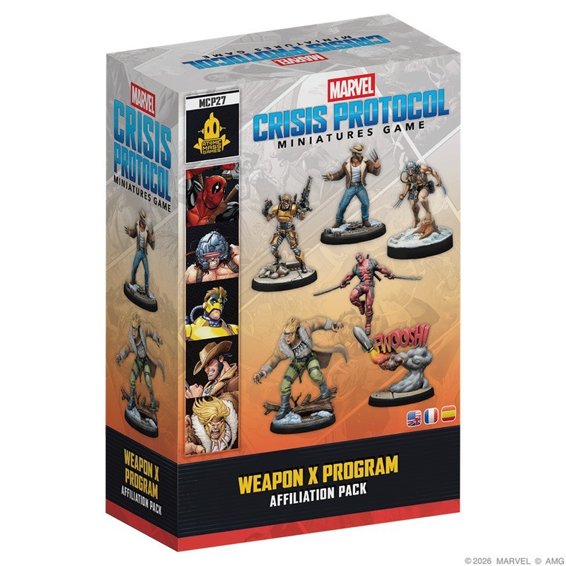 Marvel Crisis Protocol: Weapon X Affiliation Pack - Miniaturas.