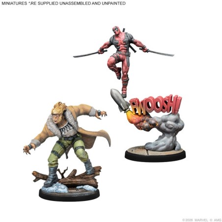 Marvel Crisis Protocol: Pack d’affiliation Arme X - Figurines.