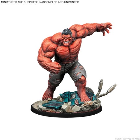 Marvel Crisis Protocol: Líder, Hulk Vermelho e Sensacional Mulher-Hulk - Miniaturas.