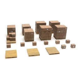 Break bulk cargo boxes.