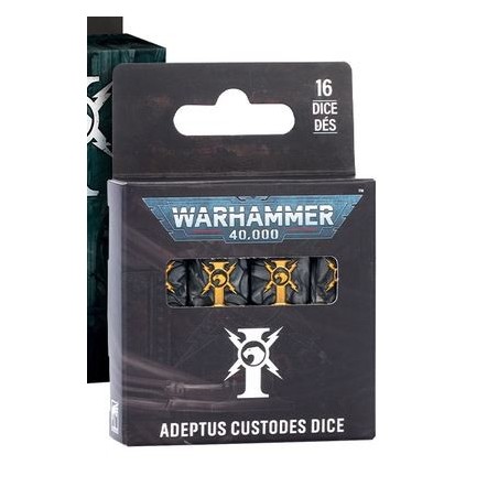 Gioco di dadi Adeptus Custodes.