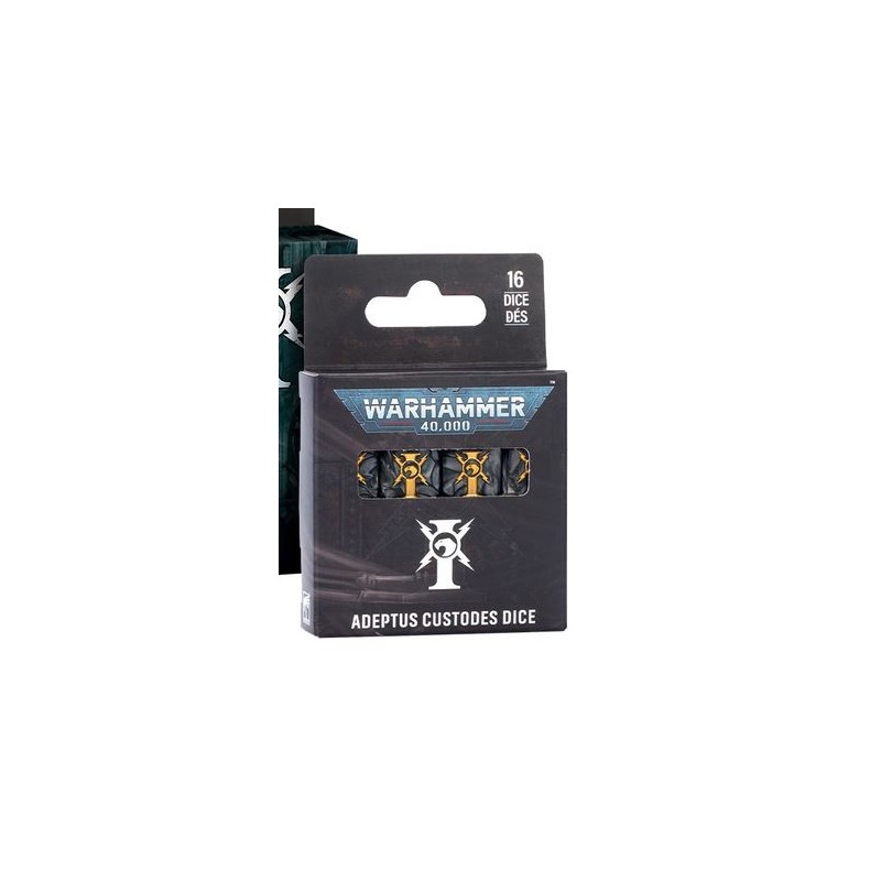 Jeu de dés Adeptus Custodes. Jeu de dés Adeptus Custodes.