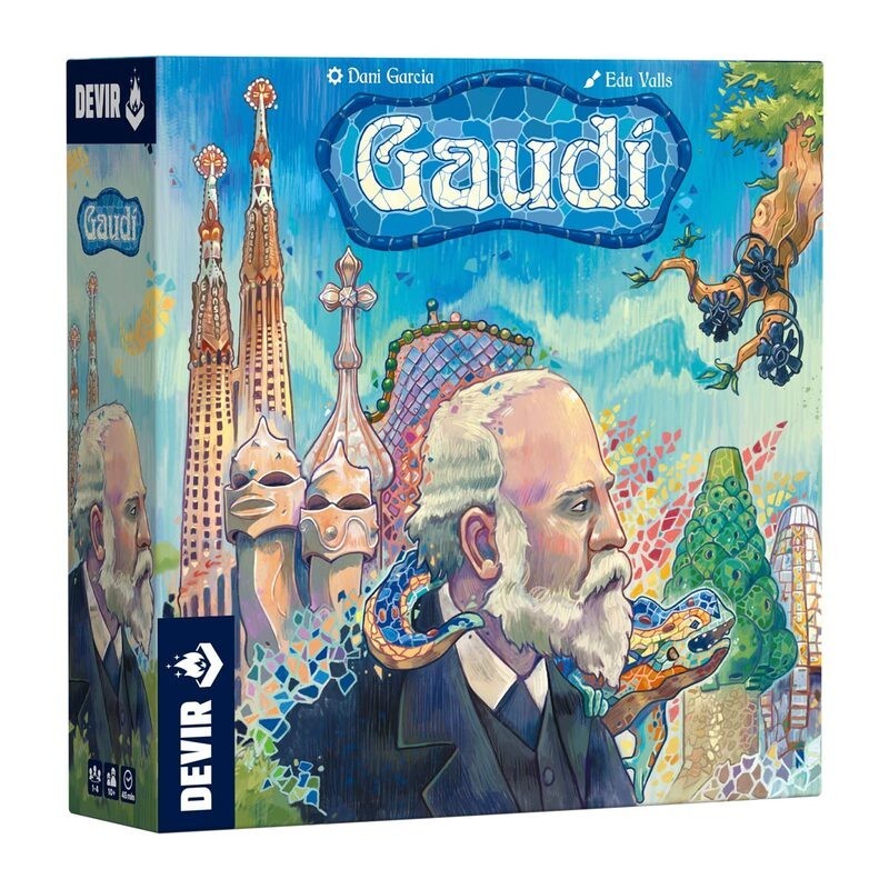 Gaudí Strategy and Mosaic Board Game by Devir – Buy at El Taller del Modelista