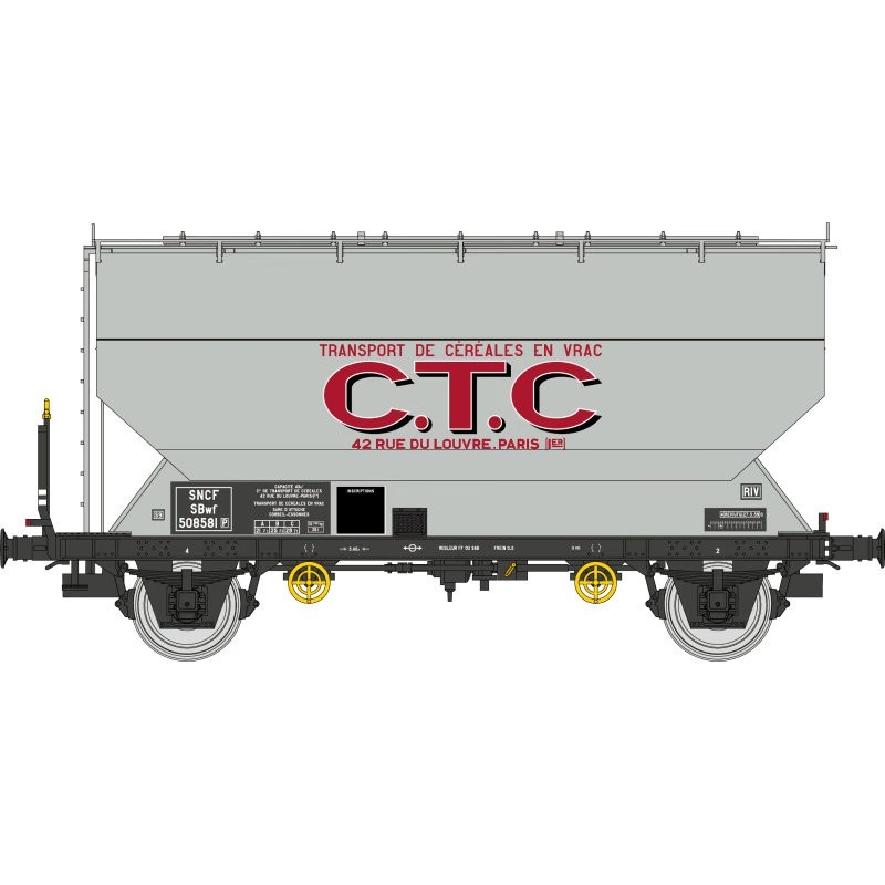 Set von Müslihoppern FAUVET-GIREL "CTC", SNCF.