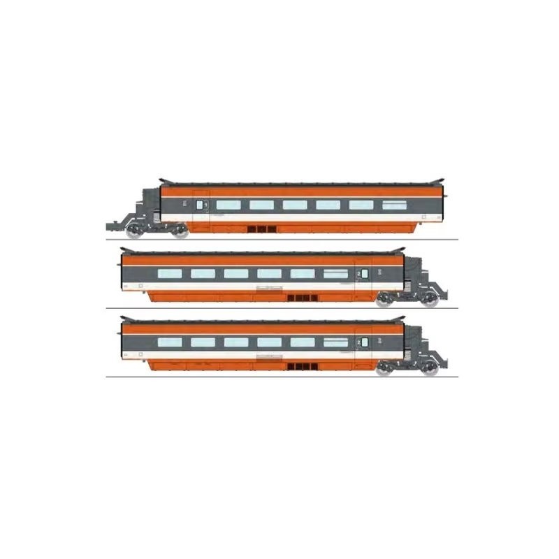 TGV PSE, Rama 5, 3 Wagen. SNCF.