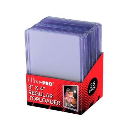 Fundas Standard Toploader Regular Ultra Pro (25 unidades) - protección rígida para cartas TCG. Fundas Standard Toploader Regular Ultra Pro (25 unidades) - protección rígida para cartas TCG.