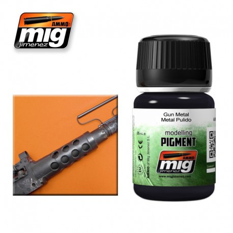 Pigment - Gun Metal. 35 ml. AMIG 3009