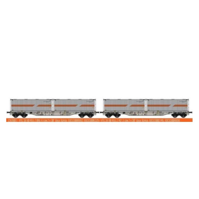Set di carri Sgnss da 60' VTG, container Repsol.