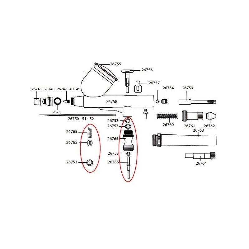 Valve d’air pour aérographe BD-130.