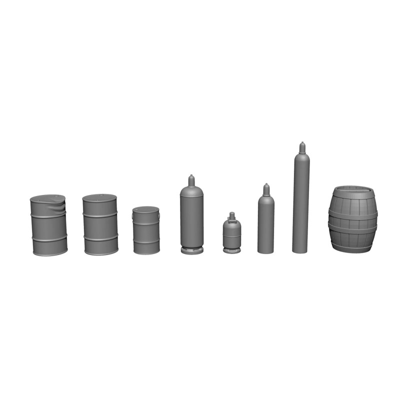 Kit 3D "Conjunto de barriles".